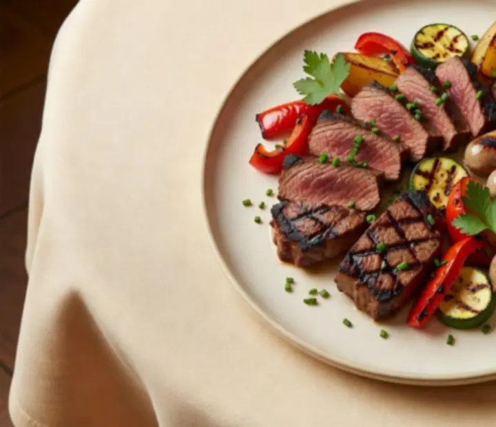 Chargrill-en készített prémium húsok elegáns tálalásban a Bestguidecenter bisztróban
